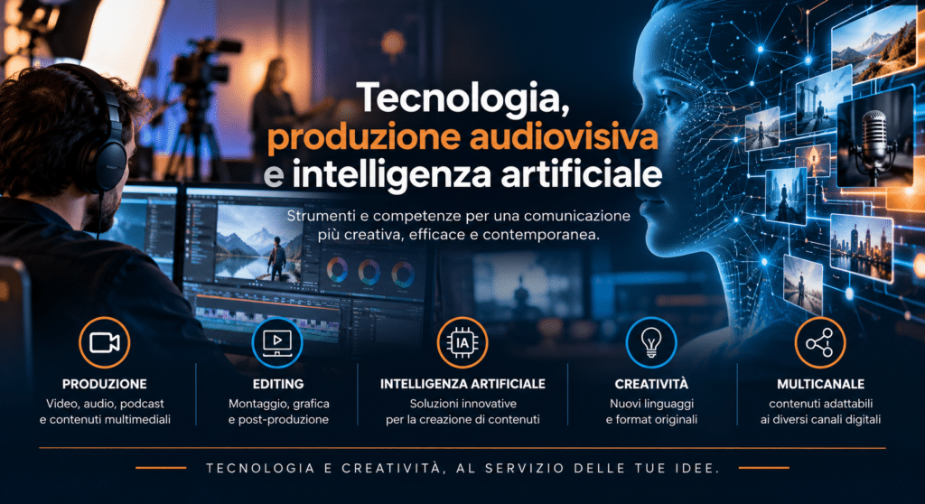 Tecnologia produzione audiovisiva e AI